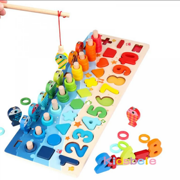 Math toys for children using the Montessori method