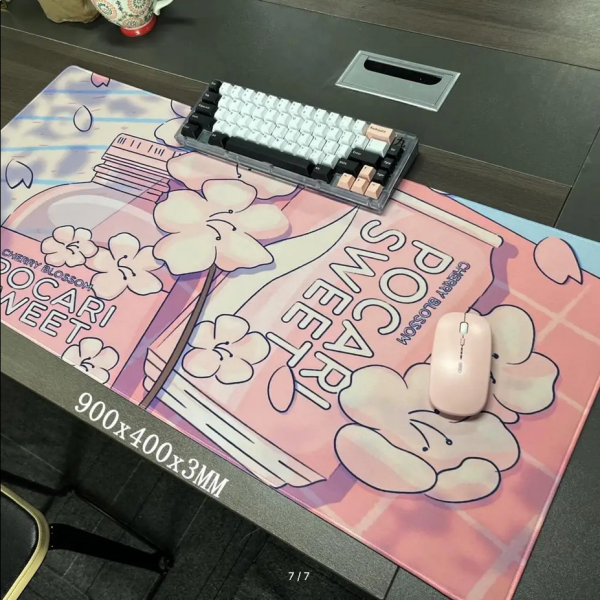 Kawaii style mouse pad, size and print in stock
