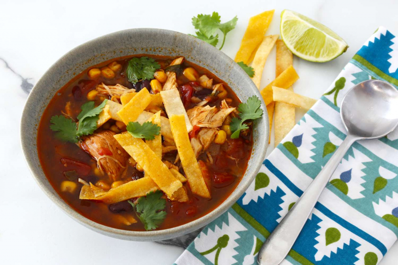 Instant Pot Chicken Enchilada Soup