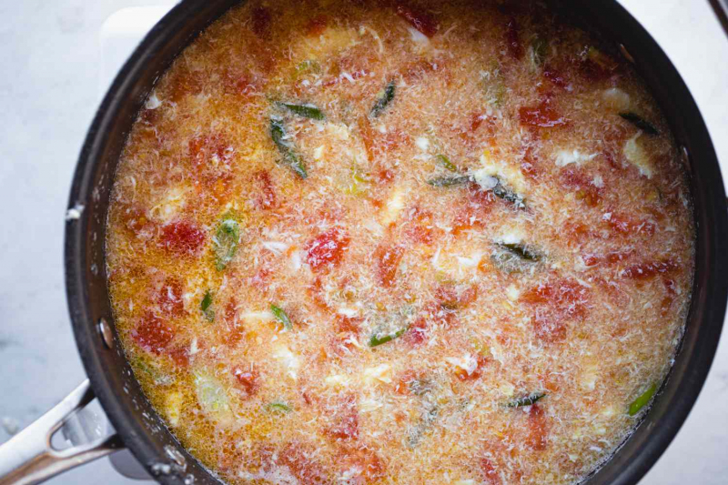 Tomato Egg Drop Soup