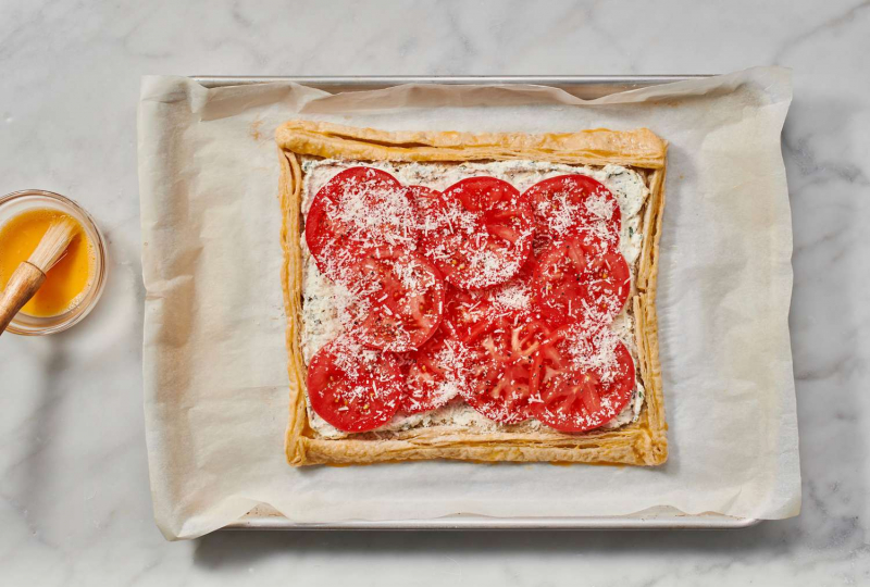 Tomato Tart With Puff Pastry