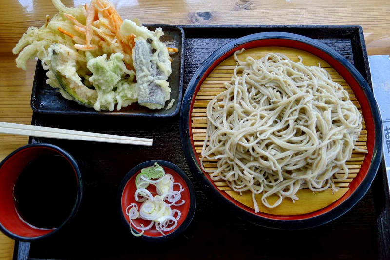 Tenzaru Soba (Tempura With Chilled Buckwheat Noodles) Recipe