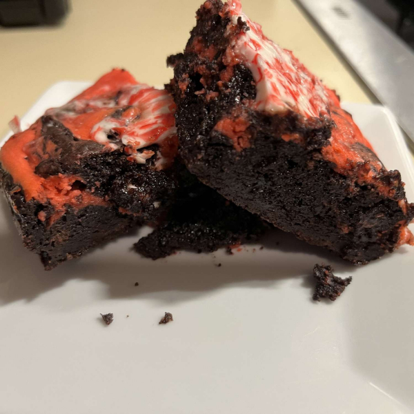 Peppermint Swirl Brownies