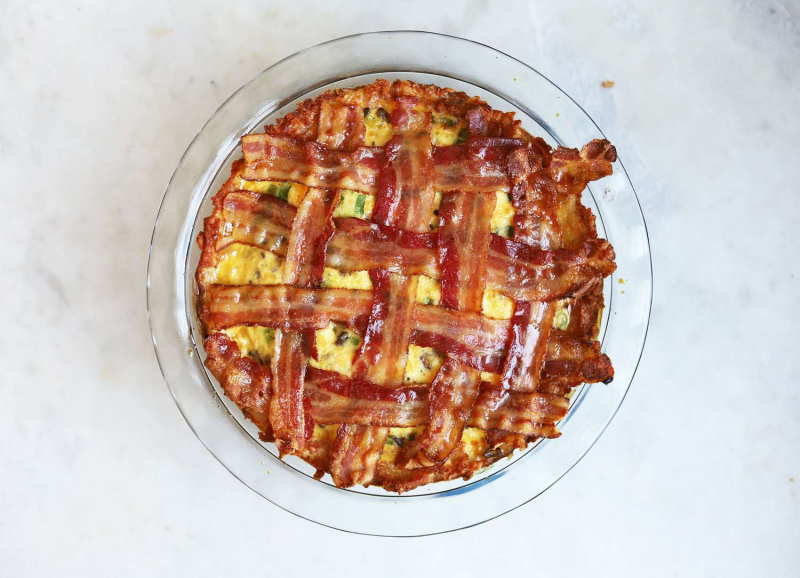 Breakfast Pie With a Hash Brown Crust