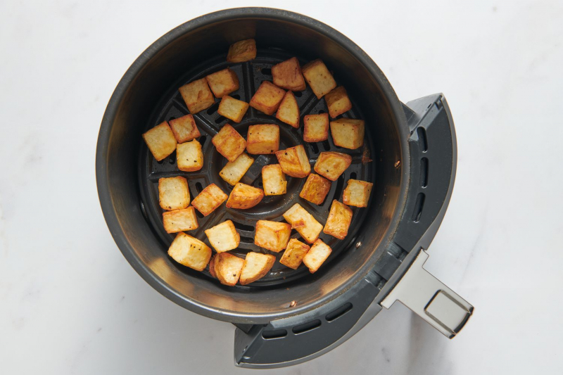 Air Fryer Patatas Bravas With Quick Romesco Sauce