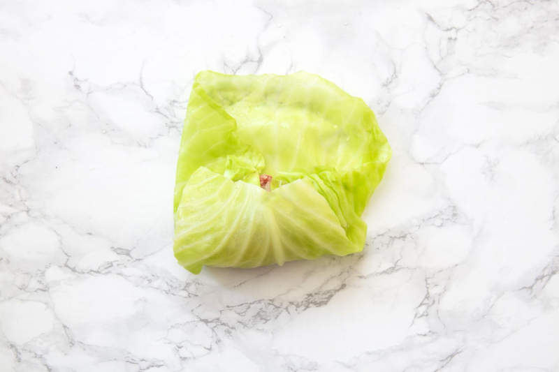 Stuffed Cabbage Rolls With Ground Beef and Rice