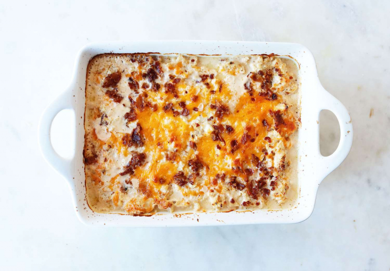 Keto Chicken Bacon Ranch Casserole Recipe