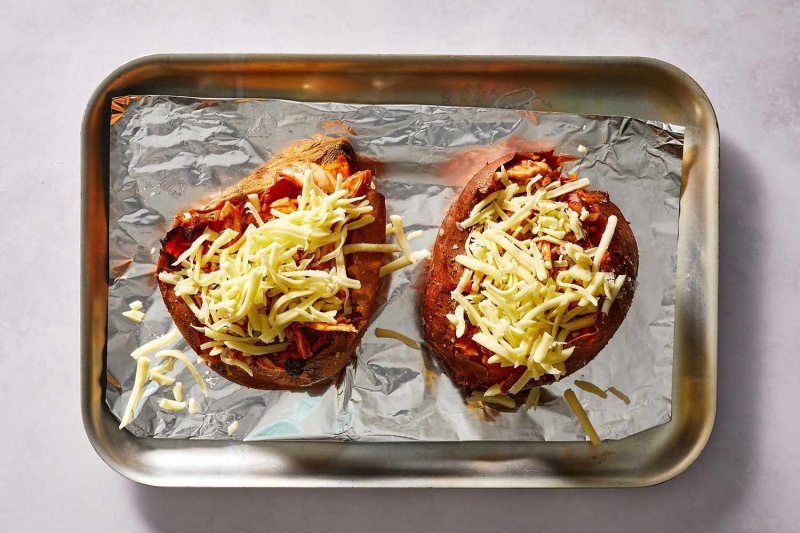 BBQ Chicken Stuffed Sweet Potatoes Recipe