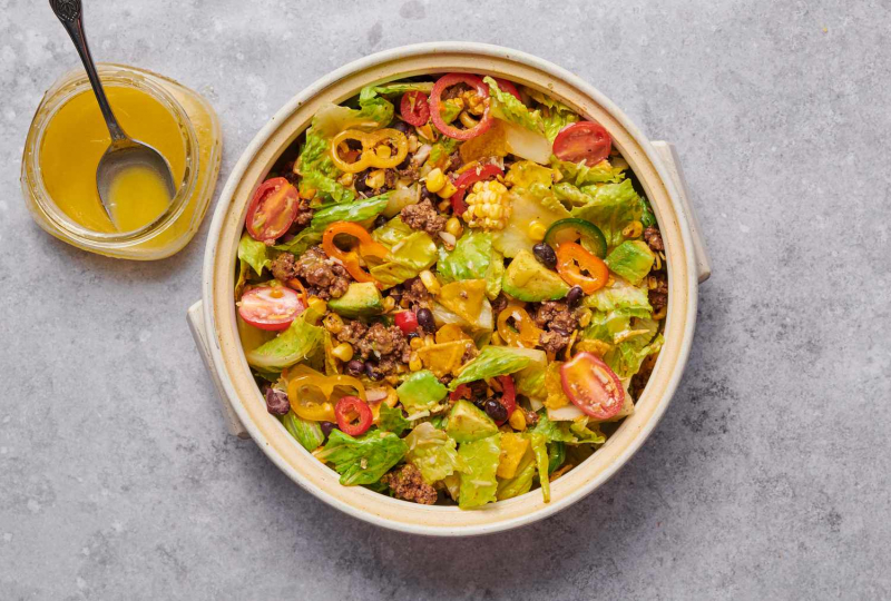 Easy Taco Salad With Ground Beef