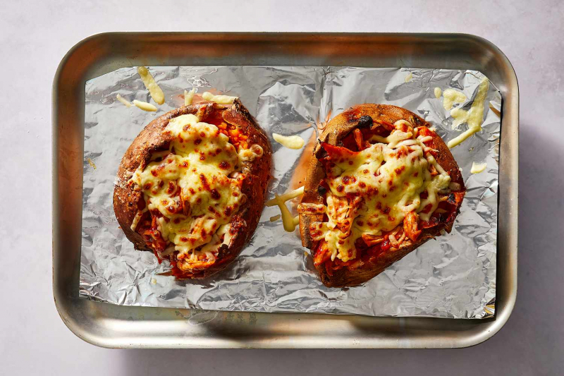 BBQ Chicken Stuffed Sweet Potatoes Recipe