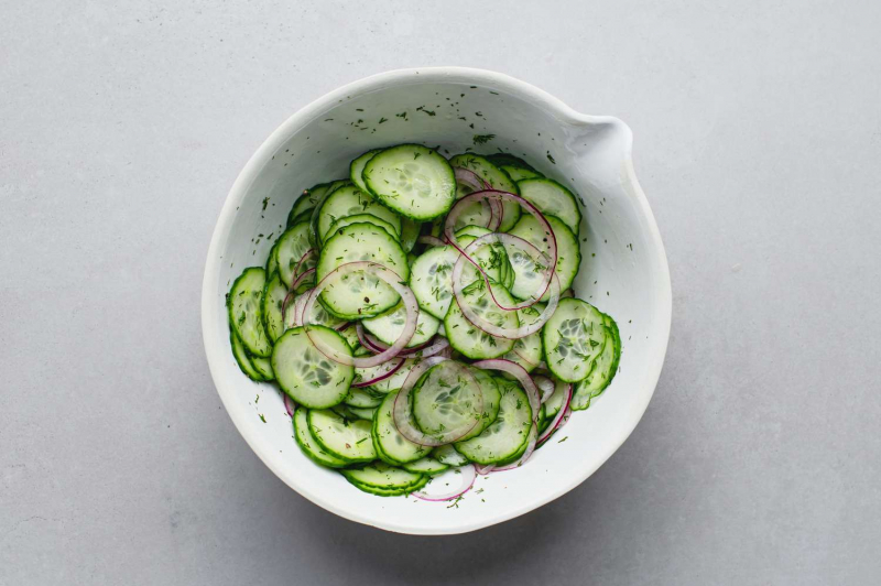 Gurkensalat (German Cucumber-Dill Salad)